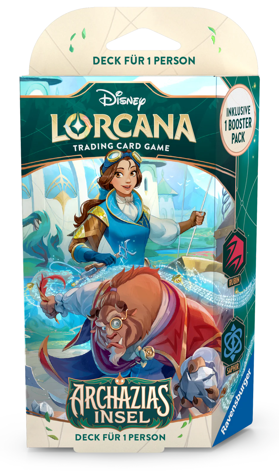 Disney Lorcana 7 - Archazias Insel - Starter Deck - Saphir & Rubin DE