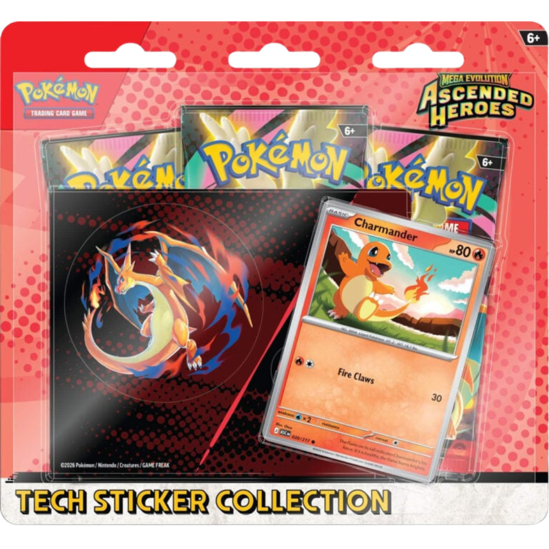 Pokemon - Mega Entwicklung 2.5 - Erhabene Helden - Tech Sticker Kollektion (Glumanda) DE