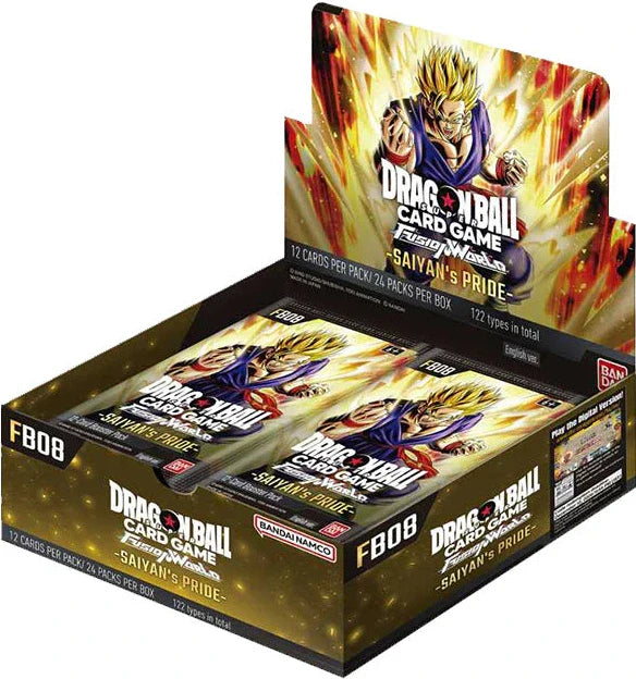 Dragonball - Fusion World FB08 - Saiyan’s Pride- Booster Display (24 Packs) - EN